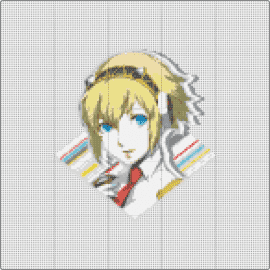 Aigis Navigator Icon (P4A) - aigis,megami tensei,anime,character,portrait,blonde,white,yellow