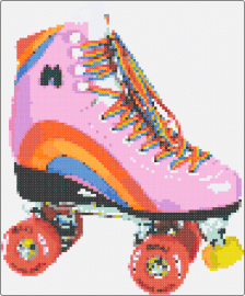 Roller Skate - roller skate,rainbow,retro,funky,vibrant,recreation,skate,pink