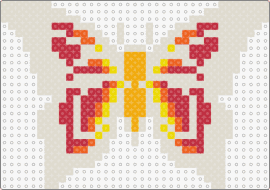 Fire Butterfly - butterfly,insect,moth,fiery,animal,beige,red,orange