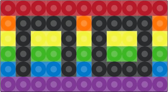 “no” keychain - red,yellow,green,pink,no,rainbow,keychain,pride