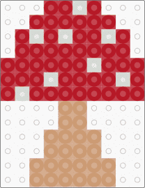 Mushroom - beige,red