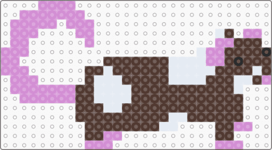 Brown and white rat - brown,pink