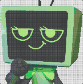 Vee - vee,dandys world,tv,character,video game,black,green