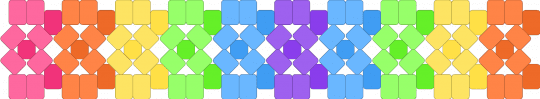 Rainbow x base - orange,yellow,green,light blue