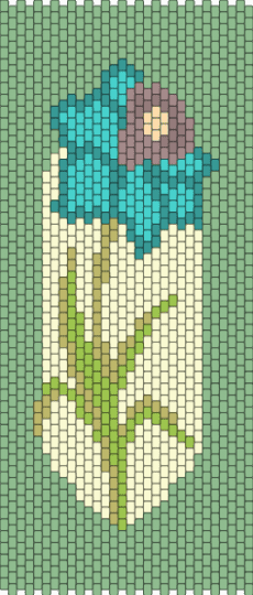 Flower Banner - teal