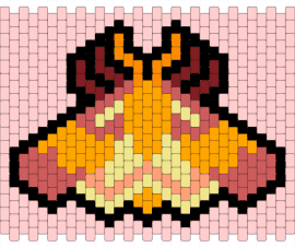 Moff - moth,insect,bug,panel,pink,orange