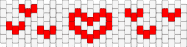 hearts - hearts,love,valentines,cuff,white,red