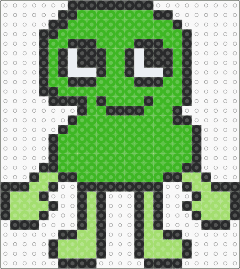 Two perler! (TPOT) - green