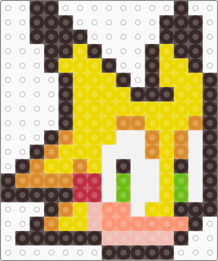 sonichu perler - yellow,brown