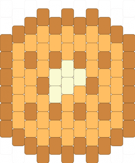 waffle charm - orange