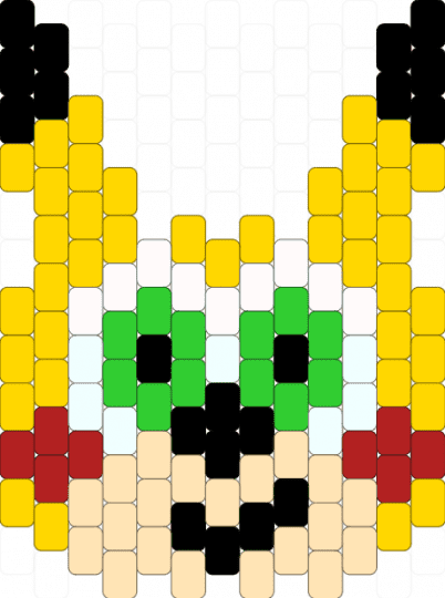 sonichu peyote medallion - yellow,beige