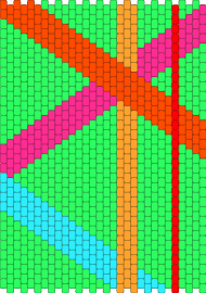 Chaos - random,stripes,colorful,panel,green,orange,pink,light blue