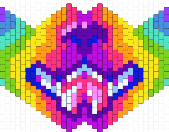 rainbow mask - purple,yellow,pink,furry,rainbow,dog,wolf,fox,cat,therian