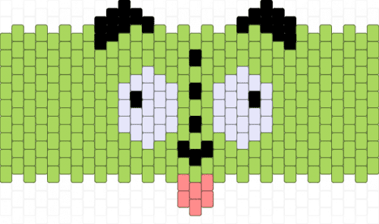 gir cuff - green,gir,invader zim,dog,robot,blep,silly