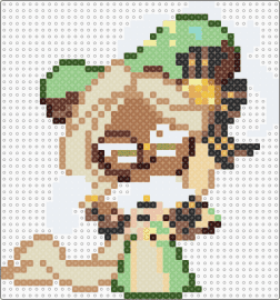 Eclair Cookie - teal,tan,beige