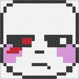 cross sans - cross sans,undertale,head,character,video game,blush,white,pink