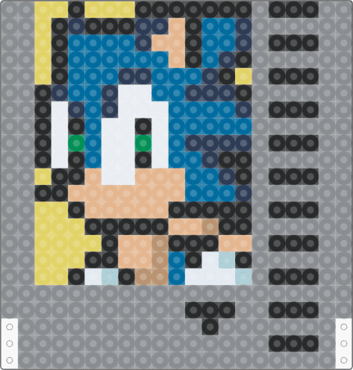 nes coaster 5 - sonic,gray,blue