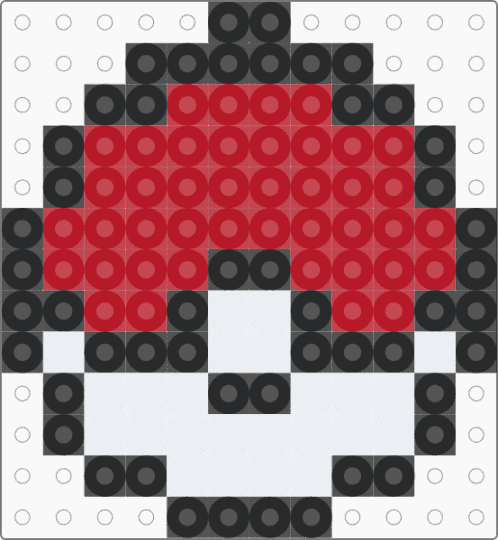 Pokémon ball - white,red