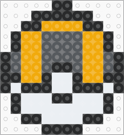 Pokémon ultra ball - orange,gray