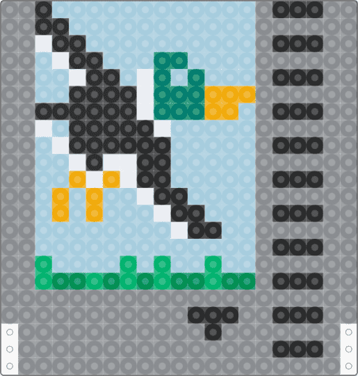 nes coaster 3 - duck hunt,gray,light blue