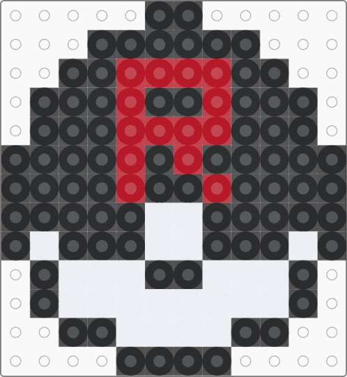 Pokémon Rocket ball - black,white,red