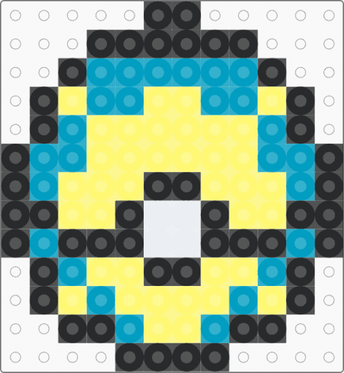 Pokémon quick ball - yellow,light blue