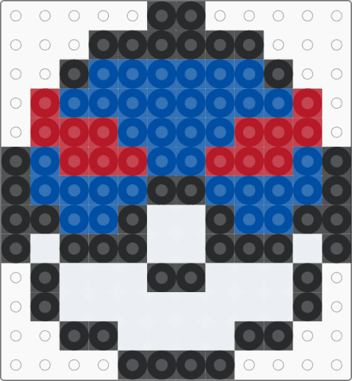 Pokémon great ball - red,blue