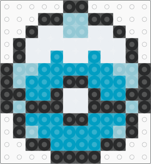 Pokémon dive ball - white,light blue
