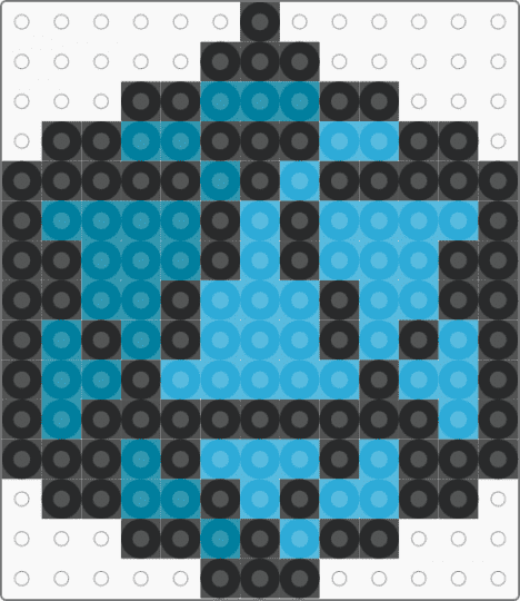 dice 1 - teal,light blue
