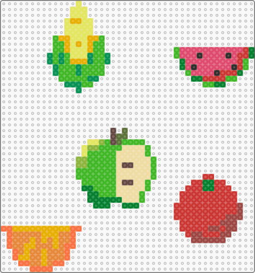 Fruits and veggies :) - cotdhealthyfood, green, orange, red