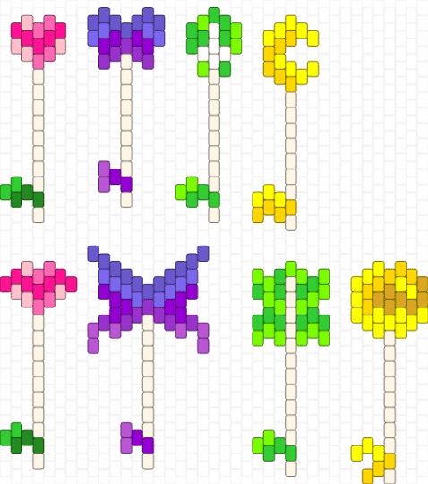 Bayonetta Lollipops - pink,green,yellow