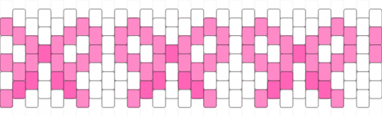 Pink and white bow cuff - pink,white