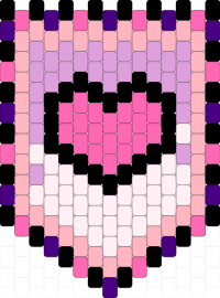 Heart banner - pink,cute,small,banner,heart,easy,beginner
