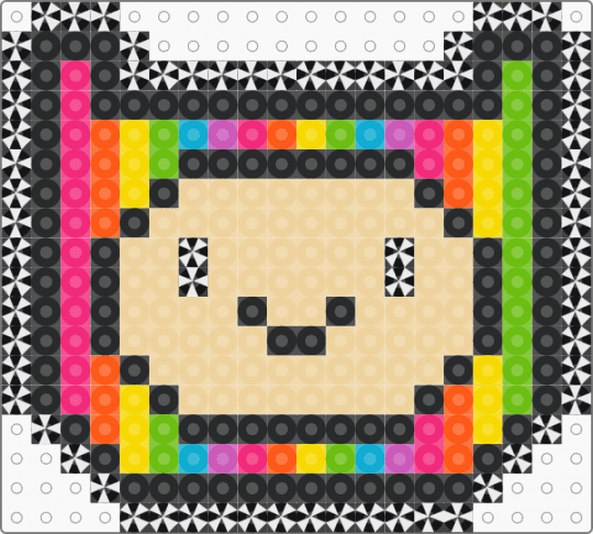 Trippy Mini Finn - adventure time, beige, black, cartoon, character, festival, finn, lost lands, rave, trippy