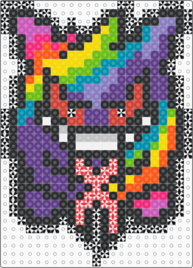 Trippy Excision Ghengar - black, character, colorful, excision, festival, ghengar, pokemon, purple, rave, teal, trippy