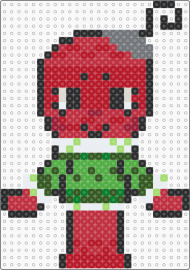 BOBETTE - bobette,dandys world,character,video game,red,green