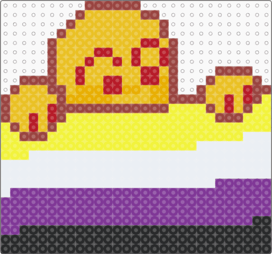 Goober Non-binary flag - yellow,pink,lgbtqia,nonbinary,goober
