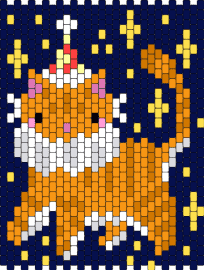 Clown kitty (used template) - kitty,cat,clown,panel,stars