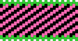 Pink & Black Stripes - pink,green