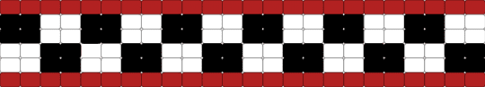 Fnaf Checkered Cuff - red,white