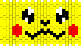 3D Pikachu Fuse Bead Pattern - Kandi Pad | Kandi Patterns, Fuse Bead ...