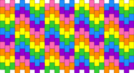 Continuous Rainbow - chevron,neon,rainbow,geometric,trippy,colorful,orange,green,purple