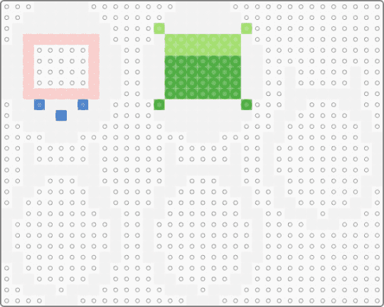 Finn tamagotchi - beige, green, white