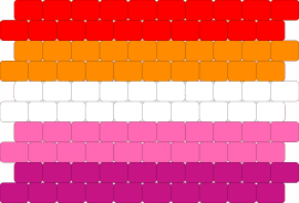 Lesbian pride - lesbian,pride,cuff,orange,pink