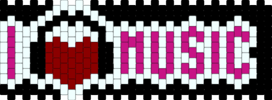 i - music,cuff,i love music,text,letter,alphabet,white,pink,red