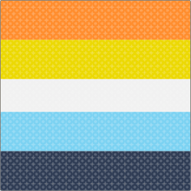 Aro/Ace - aroace,pride,flag,panel,orange,yellow,light blue