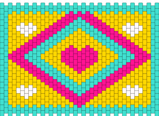 bag pattern front 2 panels - light blue,yellow,bag