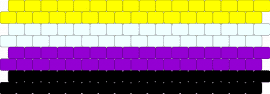 Enby Pride Cuff:3 - nonbinary,pride,enby,cuff,yellow,purple