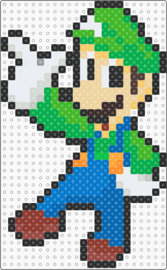Luigi - beige,green,blue,super mario,luigi,mario brothers,video games,mario bros,games,videogames