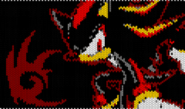 Teh Ultimate Lifeform - shadow,sonic the hedgehog,sega,panel,tapestry,video game,black,red